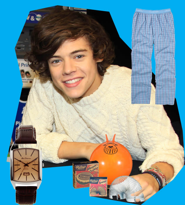 Inspired by One Direction's Harry Styles, here's our pick of the best Christmas presents for the boy next door.