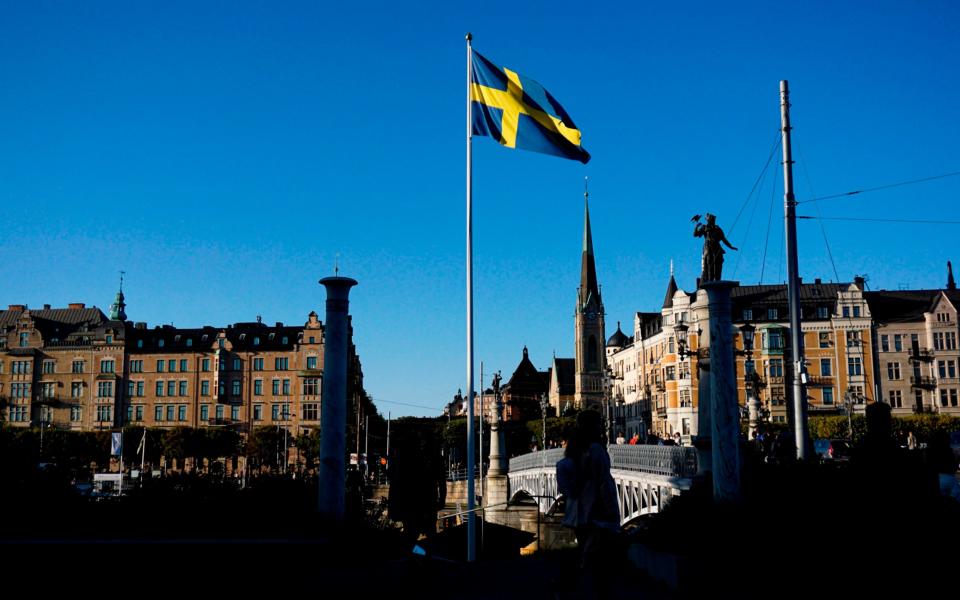 Swedish flag - JONATHAN NACKSTRAND/ AFP
