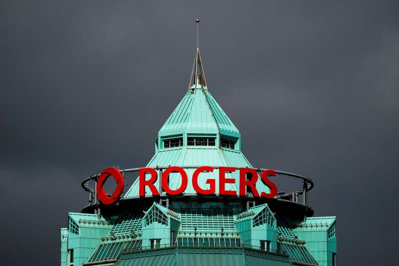 FILE PHOTO: Rogers Building, quarters of Rogers Communications in Toronto