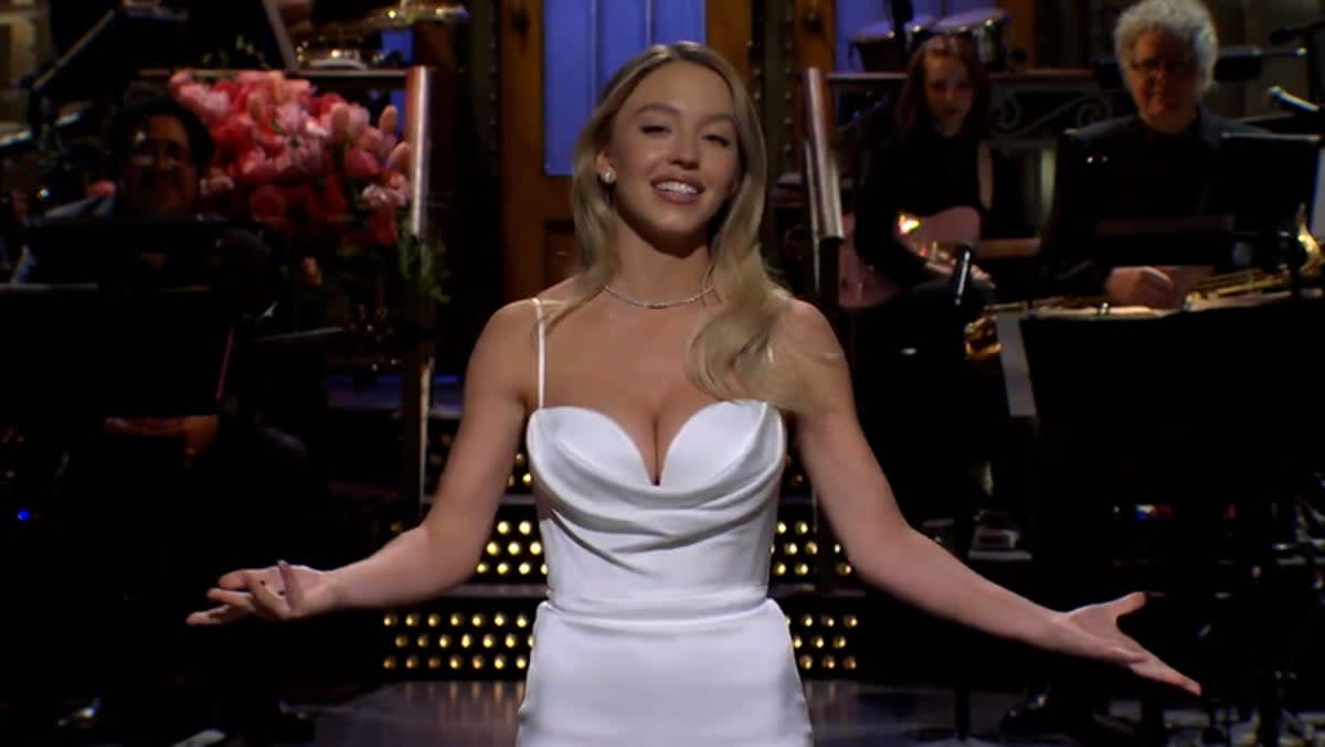 Sydney Sweeney had no idea her breasts would be hijacked as part of the culture wars  (Saturday Night Live, NBC)