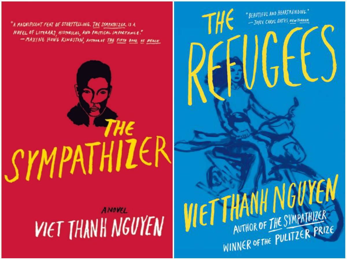 Nguyen's debut novel,&nbsp;<i>The Sympathizer</i>﻿, and short story collection,&nbsp;<i>﻿The Refugees</i>﻿. (Photo: Grove Press)