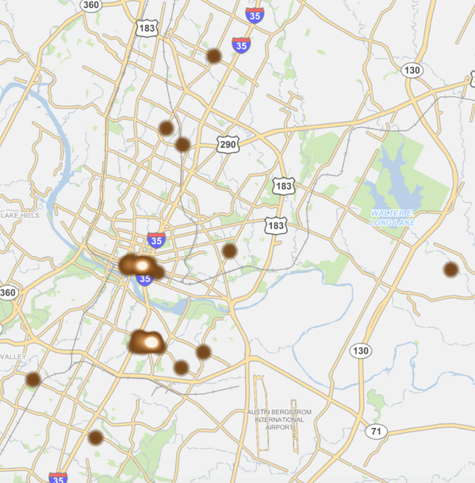 Austin-Travis County EMS responded to 64 suspected overdoses April 29 and 30 across the city.