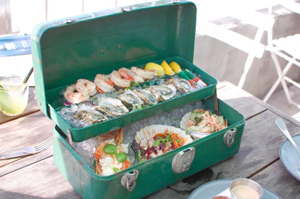 The adorable Tackle Box at Stiltsville Fish Bar (Grove Bay Hospitality Group)