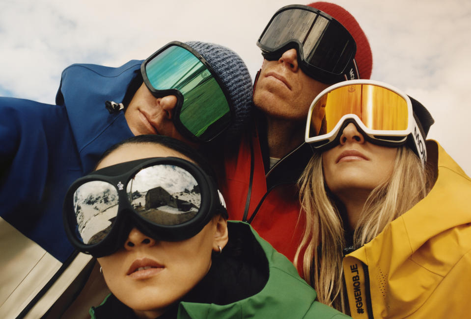 The Moncler Grenoble fall 2023 ad campaign starring athletes Xuetong Cai, Perrine Laffont, Richard Permin and Shaun White.