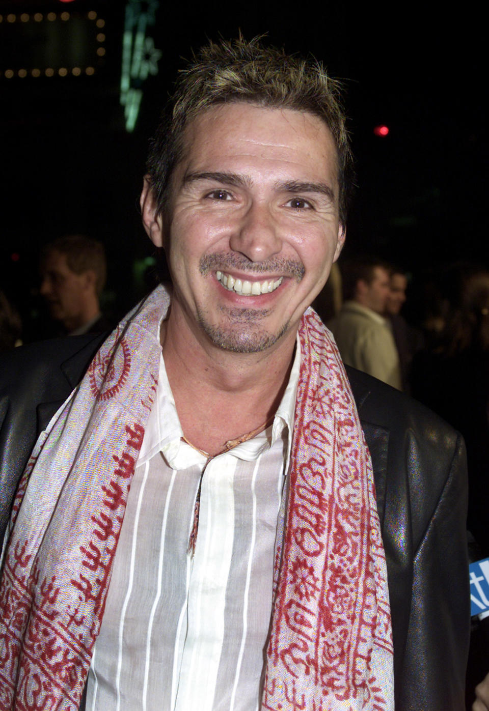 Actor Pedro Damian poses for photographs while arriving to the premiere
of 