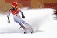 <p>Mikaela Shiffrin of the United States finishes on the way to winning the gold medal during the Ladies’ Giant Slalom on day six of the PyeongChang 2018 Winter Olympic Games at Yongpyong Alpine Centre on February 15, 2018 in Pyeongchang-gun, South Korea. (Photo by Ezra Shaw/Getty Images) </p>