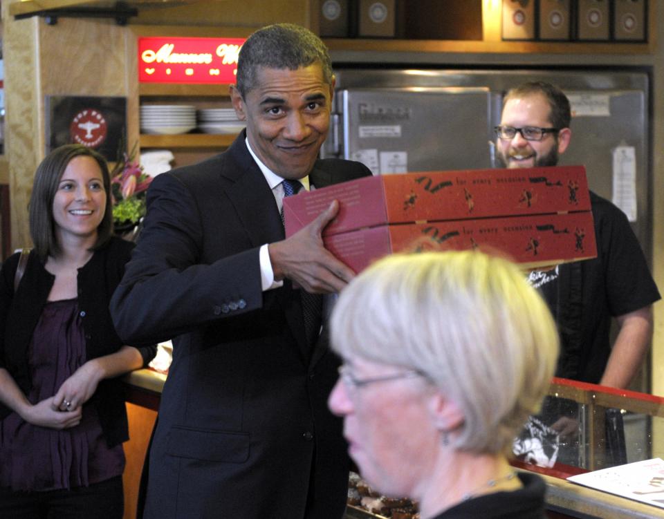 Obama Top Pot Doughnuts Seattle