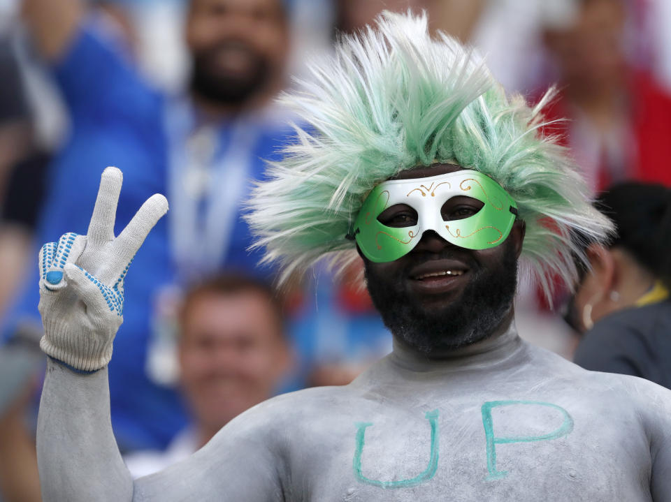 <p>Plenty of fans got into the World Cup spirit </p>