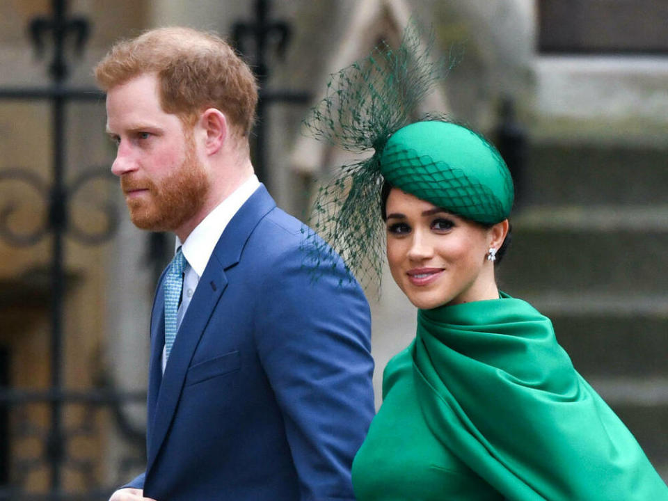 Prinz Harry und Herzogin Meghan sind von ihren royalen Verpflichtungen zurückgetreten (Bild: imago images/PA Images)