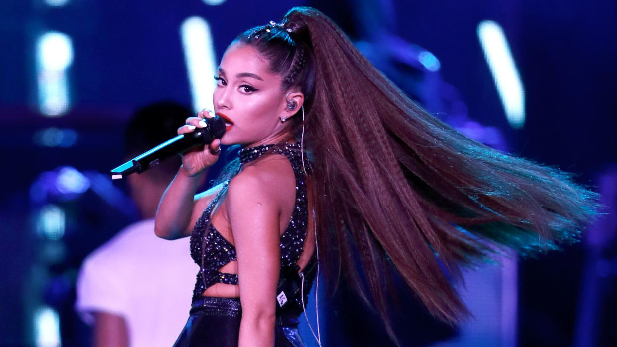 Ariana Grande performing live