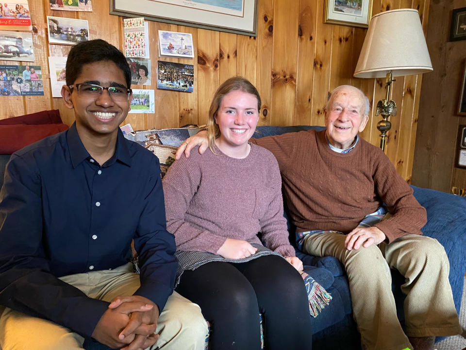 Oral History Project co-leaders Marlon Pinto and Jilliam Richmond interview Harold Whitehouse for the project.