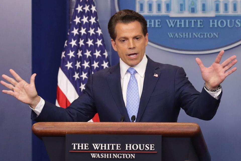 <p>The former White House Communications Director made headlines when he left his post after just 11 days under President Donald Trump.</p>