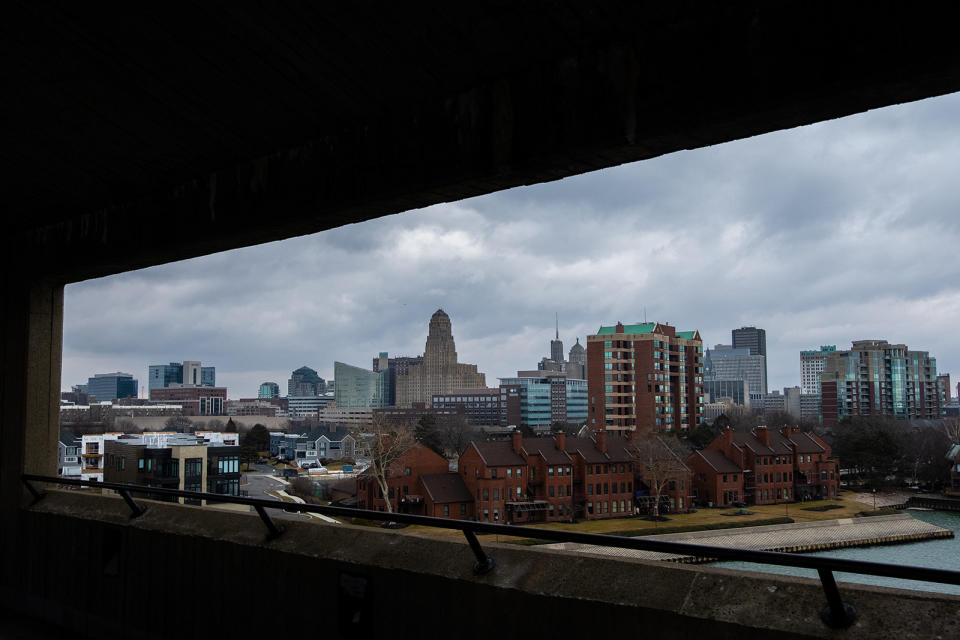 A view of downtown Buffalo, New York, on March 4, 2023