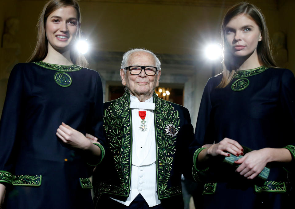 French designer Pierre Cardin in Paris