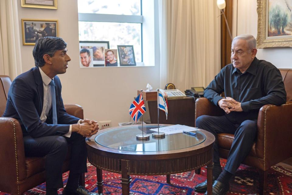 The Prime Minister meets his Israeli counterpart Benjamin Netanyahu (Simon Walker / No 10 Downing Str)