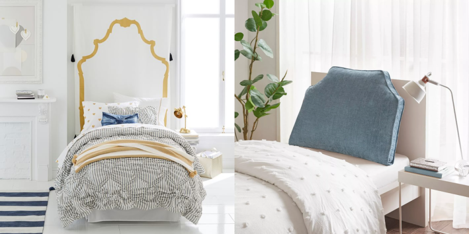 Here's How to Add a Stylish Headboard to Any Boring Dorm Room Bed