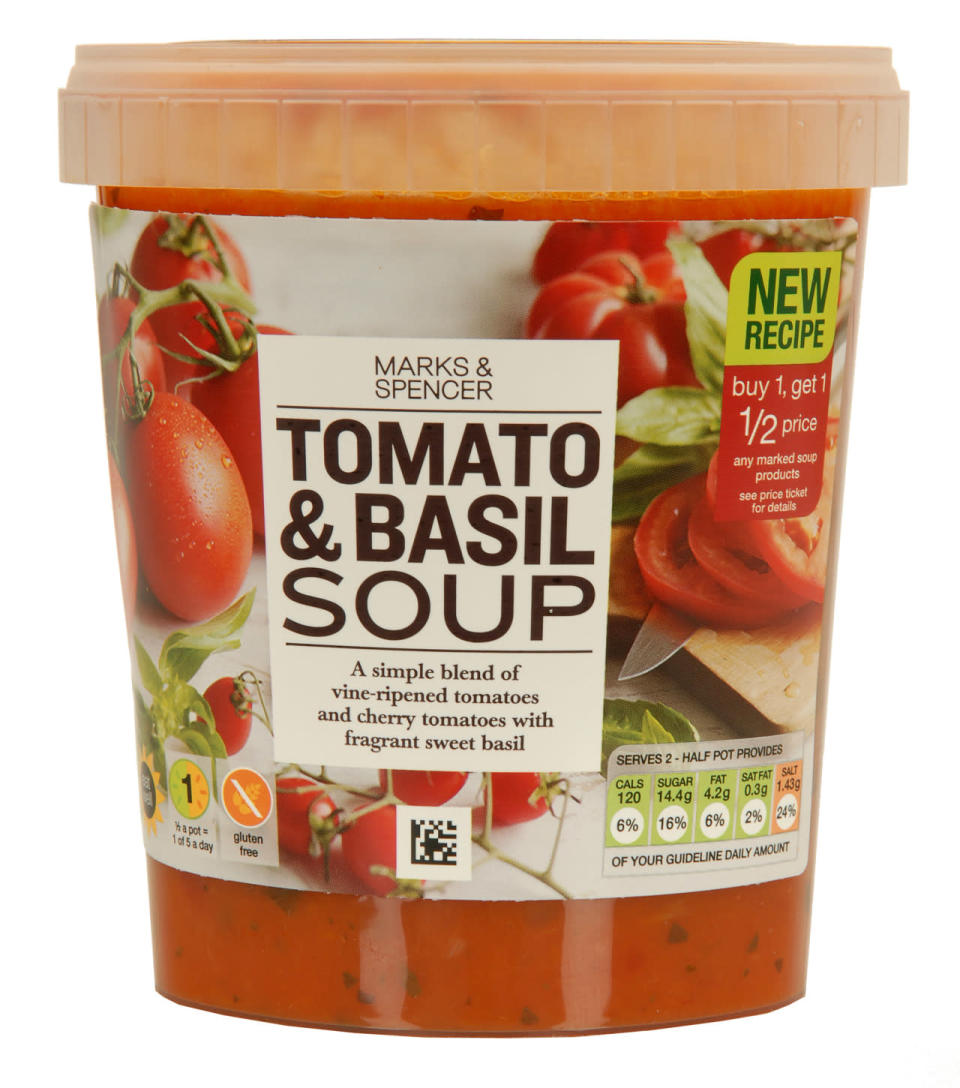 One of the soups from the newly-launched chilled food range. (Photo: Marks and Spencer)