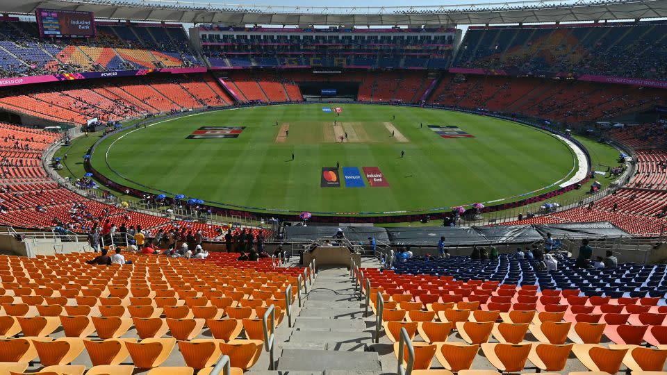 Narendra Modi Stadium in Ahmedabad, India's western Gujarat state.  - Money Sharma/AFP/Getty Images