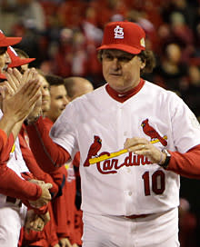 Tony La Russa during introductions