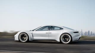 Porsche Mission E concept electric car