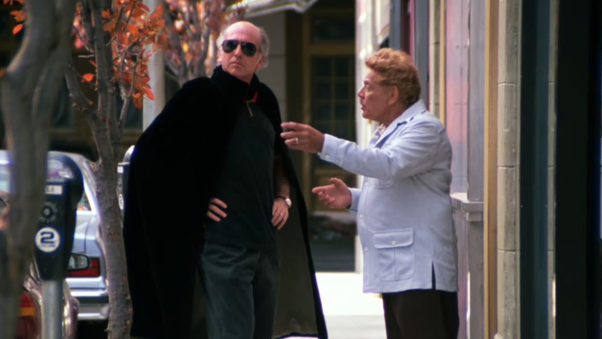  Larry David and Jerry Stiller on Seinfeld . 