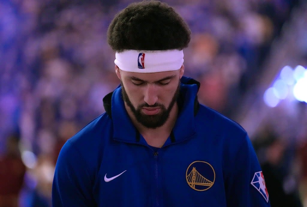 Klay Thompson on his return to the Golden State Warriors against Cleveland Cavaliers (Getty)