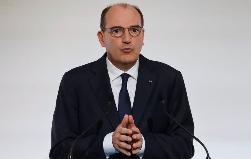 FILE PHOTO: French PM Castex holds news conference on COVID-19 strategy, Paris