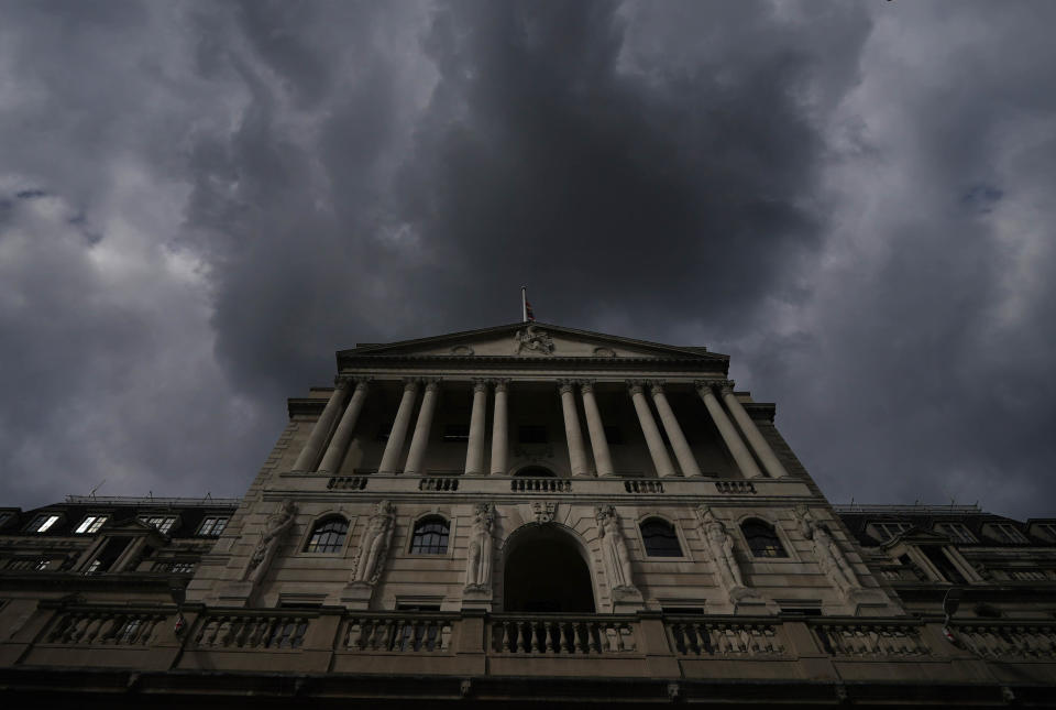 File photo dated 28/09/2022 of the Bank of England in the city of London. The squeeze on mortgage holders is set to tighten as the Bank of England gets ready to hike interest rates for the 13th time in a row, experts have said. Some analysts are expecting UK interest rates to rise by another 0.25 percentage points on Thursday, and say there could be more hikes on the horizon. It would take the rate to 4.75%, helping to drive the cost of borrowing and hitting more than a million mortgage holders whose fixed-rate deals are due to expire soon. Issue date: Sunday June 18, 2023. PA Photo. See PA story ECONOMY Rates. Photo credit should read: Yui Mok/PA Wire 