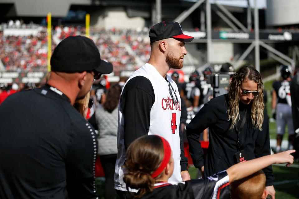 Kansas City Chiefs tight end Travis Kelce played for the University of Cincinnati Bearcats between 2008 and 2012.