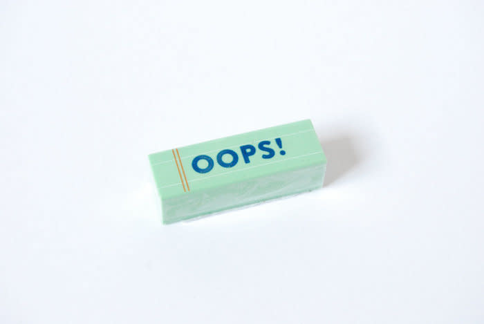 $3.56, Petit Bout 2 France. <a href="https://www.etsy.com/listing/472659381/oops-eraser-funny-eraser-funny" target="_blank">Buy here.</a>