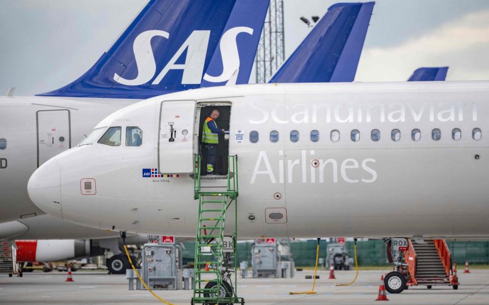 SAS airline bankruptcy - JOHAN NILSSON/TT News Agency/AFP