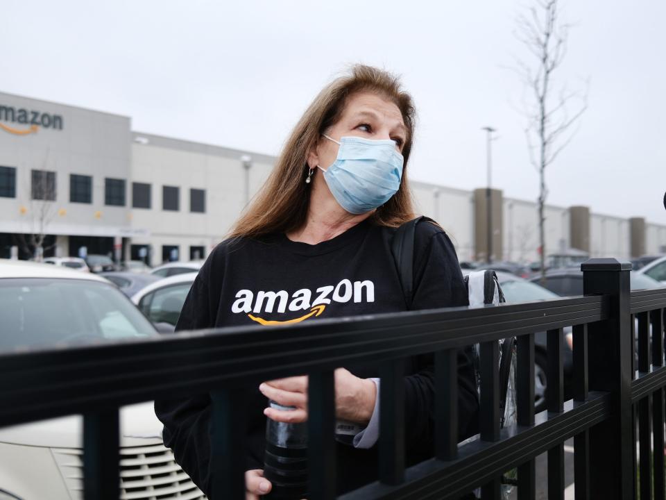 Amazon worker strike coronavirus