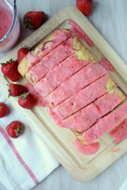 Strawberry Swirl Pound Cake