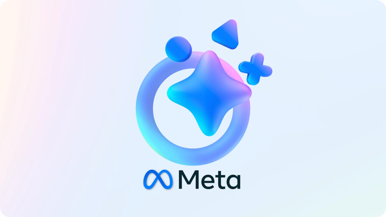 Meta AI logo. 
