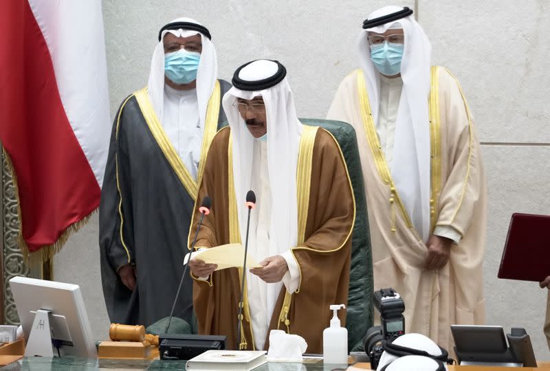 Sheikh Nawaf al Ahmed al Sabah is sworn-in as new Emir of Kuwait