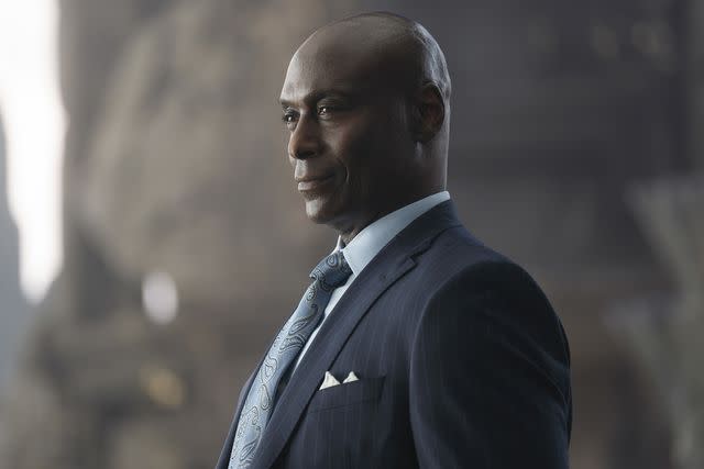 <p>David Bukach/Disney</p> Lance Reddick as Zeus in 'Percy Jackson and the Olympians'.