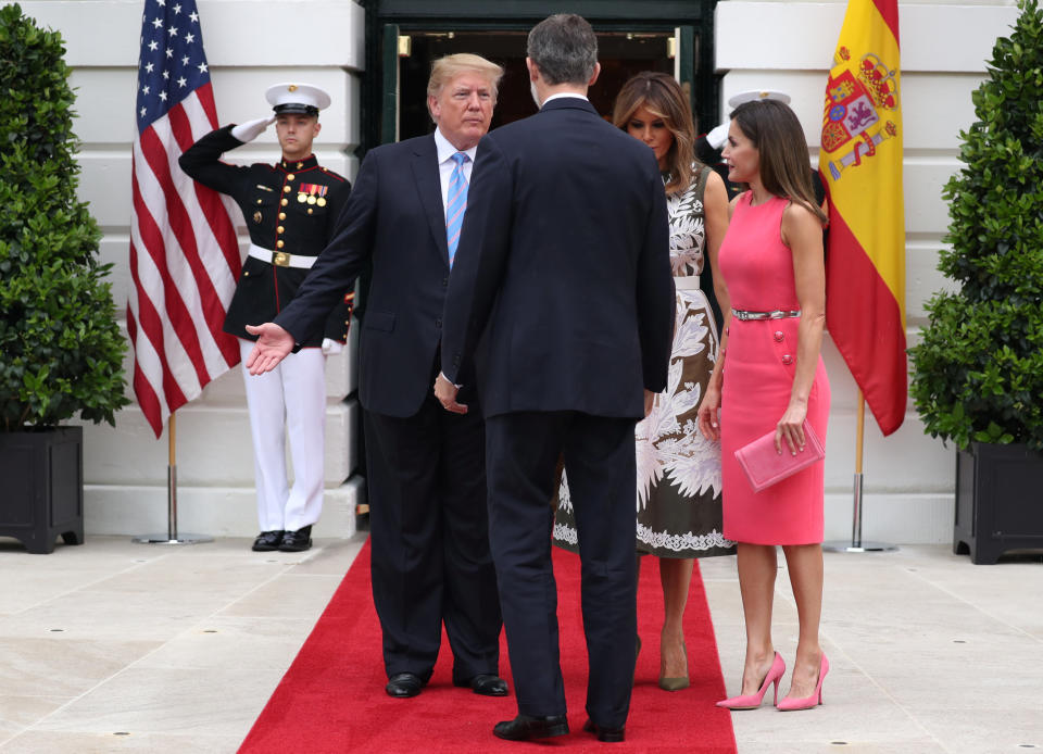 FOTOS: Así fue el encuentro de los Reyes de España con los Trump en la Casa Blanca