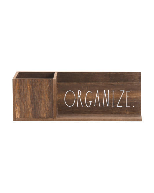 3) Wooden Organizer