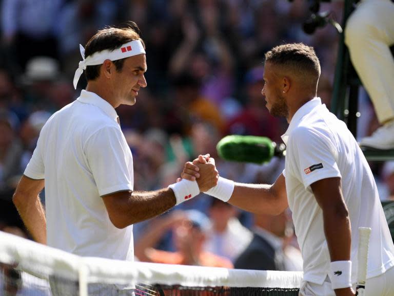 Jay Clarke's Wimbledon dream was ended by his idol Roger Federer.The 20-year-old Briton earned the right to share Court One with the Swiss, a player whom Clarke admitted he grew up trying to copy, after beating American qualifier Noah Rubin in the first round.Clarke was outclassed in the first set and, although he took Federer to a tie-break in the second, the eight-time SW19 champion closed out a 6-1 7-6 (3) 6-2 victory in one hour and 36 minutes.Clarke had spoken of his desire to follow in the footsteps of 15-year-old Cori Gauff, who stunned Venus Williams in round one, and cause a shock against Federer following his maiden main draw grand-slam victory on Tuesday.He will have taken hope from the fact Federer, who is 17 years older than him, started slowly and dropped a set for only the second time in a first-round match in his last 17 Wimbledon appearances before comfortably beating Lloyd Harris.However, Federer was not going to make the same mistake twice and breezed into a 3-0 lead, yet Clarke did briefly respond.He held serve and hit back to take two break points in the next, but that fired Federer up and he won the game before reeling off the next two to claim the opening set.Clarke refused to let his head drop and responded in confident fashion with the crowd behind him in the second set, which went with serve to the tie-break, and Federer used all his experience to win it.The end was near when Federer took a 3-0 advantage in the third and, although Clarke held serve a couple more times, the 20-time grand-slam champion eased to victory.PA