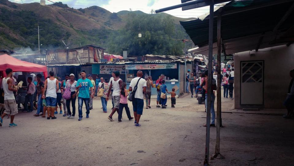 Inmates could saunter round market streets selling food and wares (Michel Baljet)