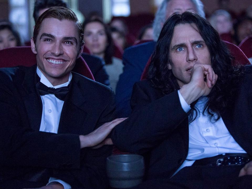 Dave Franco and James Franco in "The Disaster Artist."