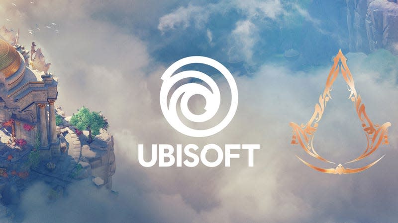 An Ubisoft and Assassin's Creed logo.