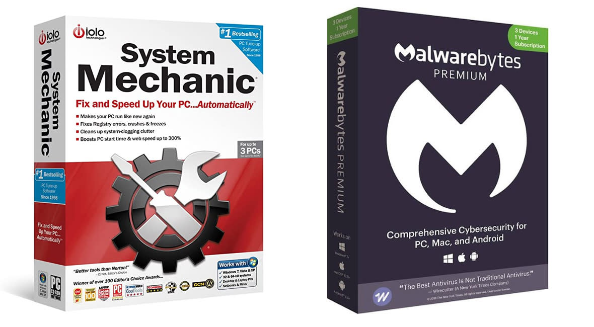 System Mechanic and MalwareBytes Premium Multi-Device