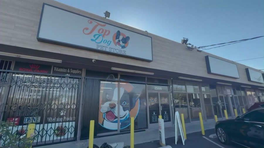 Top Dog Pet Store in Gardena, California.