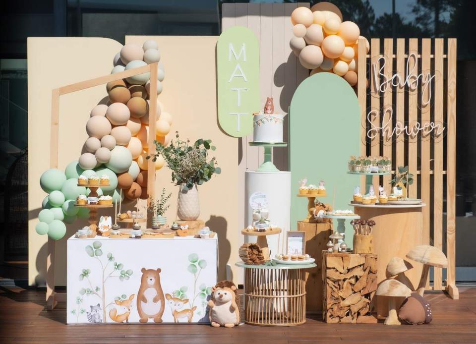 woodland themed baby shower