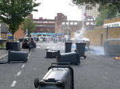 South London was also hit by rioting on Monday as Lewisham saw violence on the streets.