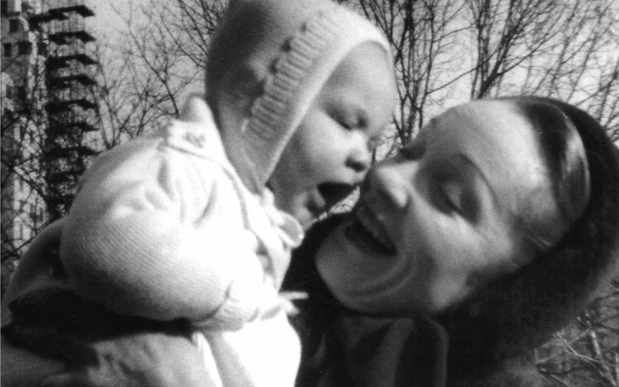 Marlene Dietrich with her grandson, John Michael Riva - Courtesy of Wendy Riva