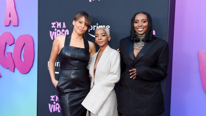 Carmen Ejogo, Kara Young and Olivia Washington at the premiere of “I’m a Virgo” on June 21, 2023 in Los Angeles, California.