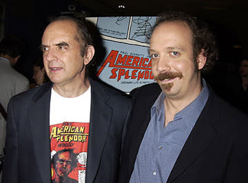 Harvey Pekar and Paul Giamatti at the New York premiere of Fine Line's American Splendor