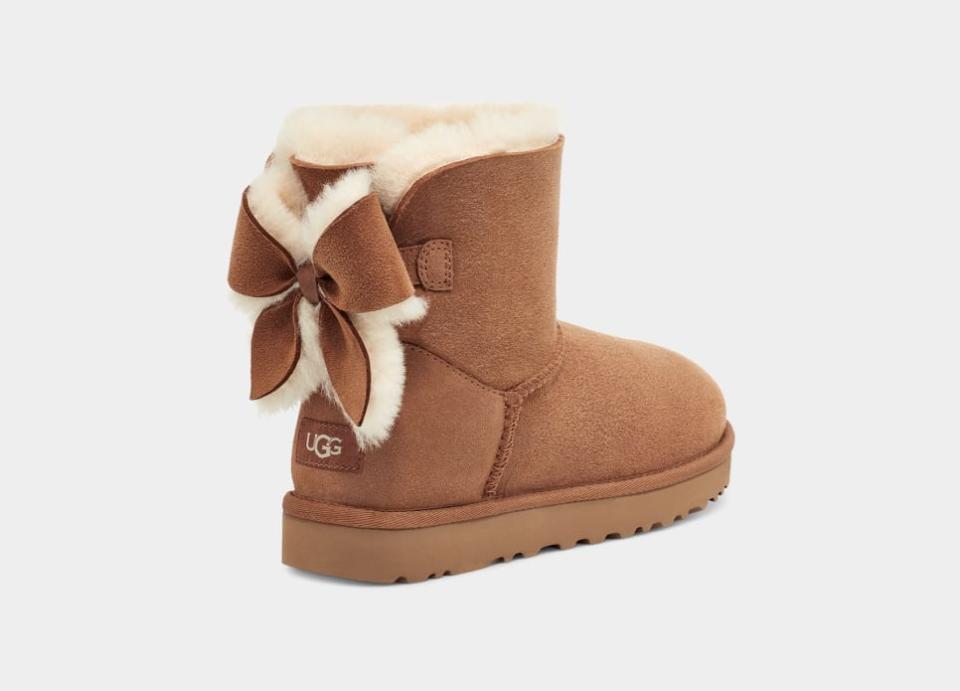 Ugg, Bailey Bow boot, bows, sheepskin, shearling, balletcore, dainty.